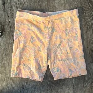 Wonder Nation Orange Casual Shorts Lightweight Elastic Waist